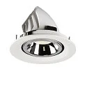 SLV LED Loft Indbygningslampe NUMINOS® GIMBLE M, 4000K, 20°, hvid/chrom