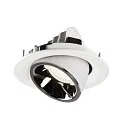 SLV LED Loft Indbygningslampe NUMINOS® GIMBLE M, 4000K, 20°, hvid/chrom