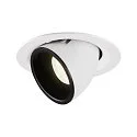 LED Loft Indbygningslampe NUMINOS® GIMBLE M, 4000K, 55°, hvid/sort