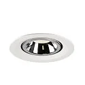 SLV LED Loft Indbygningslampe NUMINOS® GIMBLE M, 4000K, 55°, hvid/chrom