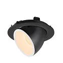 SLV LED Ceiling recessed luminaire NUMINOS® GIMBLE L, 2700K, 20°, black/white