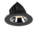SLV LED Ceiling recessed luminaire NUMINOS® GIMBLE L, 2700K, 20°, black/chrome