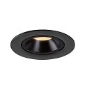 SLV LED Ceiling recessed luminaire NUMINOS® GIMBLE L, 2700K, 55°, black