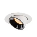 SLV LED Loft Indbygningslampe NUMINOS® GIMBLE L, 2700K, 20°, hvid/chrom