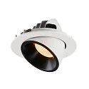 SLV LED Loft Indbygningslampe NUMINOS® GIMBLE L, 2700K, 40°, hvid/sort