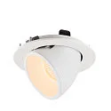 SLV LED Loft Indbygningslampe NUMINOS® GIMBLE L, 2700K, 55°, hvid