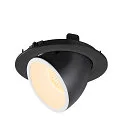 SLV LED Ceiling recessed luminaire NUMINOS® GIMBLE L, 3000K, 20°, black/white