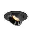 SLV LED Loft Indbygningslampe NUMINOS® GIMBLE L, 3000K, 20°, sort/chrom