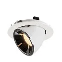 SLV LED Loft Indbygningslampe NUMINOS® GIMBLE L, 3000K, 40°, hvid/chrom