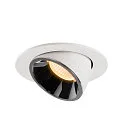 SLV LED Loft Indbygningslampe NUMINOS® GIMBLE L, 3000K, 40°, hvid/chrom