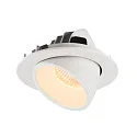 SLV LED Loft Indbygningslampe NUMINOS® GIMBLE L, 3000K, 55°, hvid