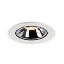 SLV LED Loft Indbygningslampe NUMINOS® GIMBLE L, 3000K, 55°, hvid/chrom