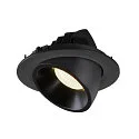 LED Ceiling recessed luminaire NUMINOS® GIMBLE L, 4000K, 20°, black