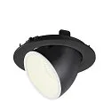 SLV LED Loft Indbygningslampe NUMINOS® GIMBLE L, 4000K, 20°, sort/hvid