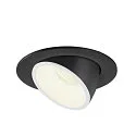 SLV LED Loft Indbygningslampe NUMINOS® GIMBLE L, 4000K, 55°, sort/hvid