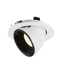 SLV LED Ceiling recessed luminaire NUMINOS® GIMBLE L, 4000K, 20°, white/black