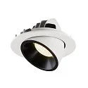 SLV LED Loft Indbygningslampe NUMINOS® GIMBLE L, 4000K, 55°, hvid/sort