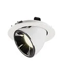 SLV LED Loft Indbygningslampe NUMINOS® GIMBLE L, 4000K, 55°, hvid/chrom