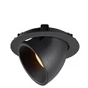 SLV LED Ceiling recessed luminaire NUMINOS® GIMBLE XL, 2700K, 40°, black