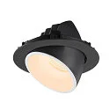 SLV LED Loft Indbygningslampe NUMINOS® GIMBLE XL, 2700K, 40°, sort/hvid