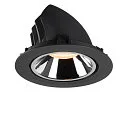 SLV LED Loft Indbygningslampe NUMINOS® GIMBLE XL, 2700K, 55°, sort/chrom