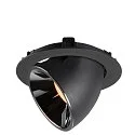 SLV LED Loft Indbygningslampe NUMINOS® GIMBLE XL, 2700K, 55°, sort/chrom