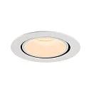 SLV LED Loft Indbygningslampe NUMINOS® GIMBLE XL, 2700K, 20°, hvid