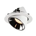 SLV LED Ceiling recessed luminaire NUMINOS® GIMBLE XL, 2700K, 20°, white/chrome