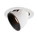 LED Loft Indbygningslampe NUMINOS® GIMBLE XL, 2700K, 40°, hvid/sort