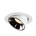 SLV LED Loft Indbygningslampe NUMINOS® GIMBLE XL, 2700K, 40°, hvid/chrom