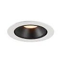 SLV LED Ceiling recessed luminaire NUMINOS® GIMBLE XL, 2700K, 55°, white/black