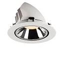SLV LED Ceiling recessed luminaire NUMINOS® GIMBLE XL, 2700K, 55°, white/chrome