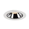 SLV LED Ceiling recessed luminaire NUMINOS® GIMBLE XL, 2700K, 55°, white/chrome