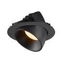 SLV LED Ceiling recessed luminaire NUMINOS® GIMBLE XL, 3000K, 20°, black