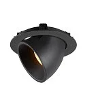 SLV LED Ceiling recessed luminaire NUMINOS® GIMBLE XL, 3000K, 40°, black