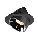 SLV LED Ceiling recessed luminaire NUMINOS® GIMBLE XL, 3000K, 40°, black/chrome