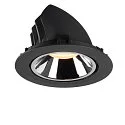 SLV LED Ceiling recessed luminaire NUMINOS® GIMBLE XL, 3000K, 55°, black/chrome