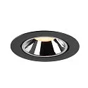 SLV LED Ceiling recessed luminaire NUMINOS® GIMBLE XL, 3000K, 55°, black/chrome