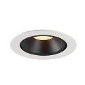 SLV LED Ceiling recessed luminaire NUMINOS® GIMBLE XL, 3000K, 20°, white/black