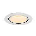 SLV LED Loft Indbygningslampe NUMINOS® GIMBLE XL, 3000K, 20°, hvid