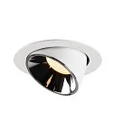 SLV LED Loft Indbygningslampe NUMINOS® GIMBLE XL, 3000K, 40°, hvid/chrom
