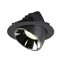 SLV LED Loft Indbygningslampe NUMINOS® GIMBLE XL, 4000K, 20°, sort/chrom