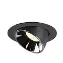 SLV LED Loft Indbygningslampe NUMINOS® GIMBLE XL, 4000K, 20°, sort/chrom
