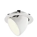 SLV LED Loft Indbygningslampe NUMINOS® GIMBLE XL, 4000K, 40°, hvid