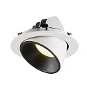SLV LED Ceiling recessed luminaire NUMINOS® GIMBLE XL, 4000K, 55°, white/black