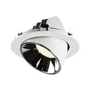 SLV LED Ceiling recessed luminaire NUMINOS® GIMBLE XL, 4000K, 55°, white/chrome