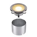 SLV LED Gulvindbygningslampe DASAR FLAT 120 EL, 7W, 4000K, rustfrit stål
