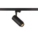 SLV LED 3-faset spot NUMINOS® ZOOM M PHASE, 20W, 2700K, 15°, sort