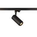 SLV LED 3-faset spot NUMINOS® ZOOM M PHASE, 20W, 3000K, 15°, sort