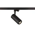 SLV LED 3-faset spot NUMINOS® ZOOM M PHASE, 20W, 4000K, 15°, sort